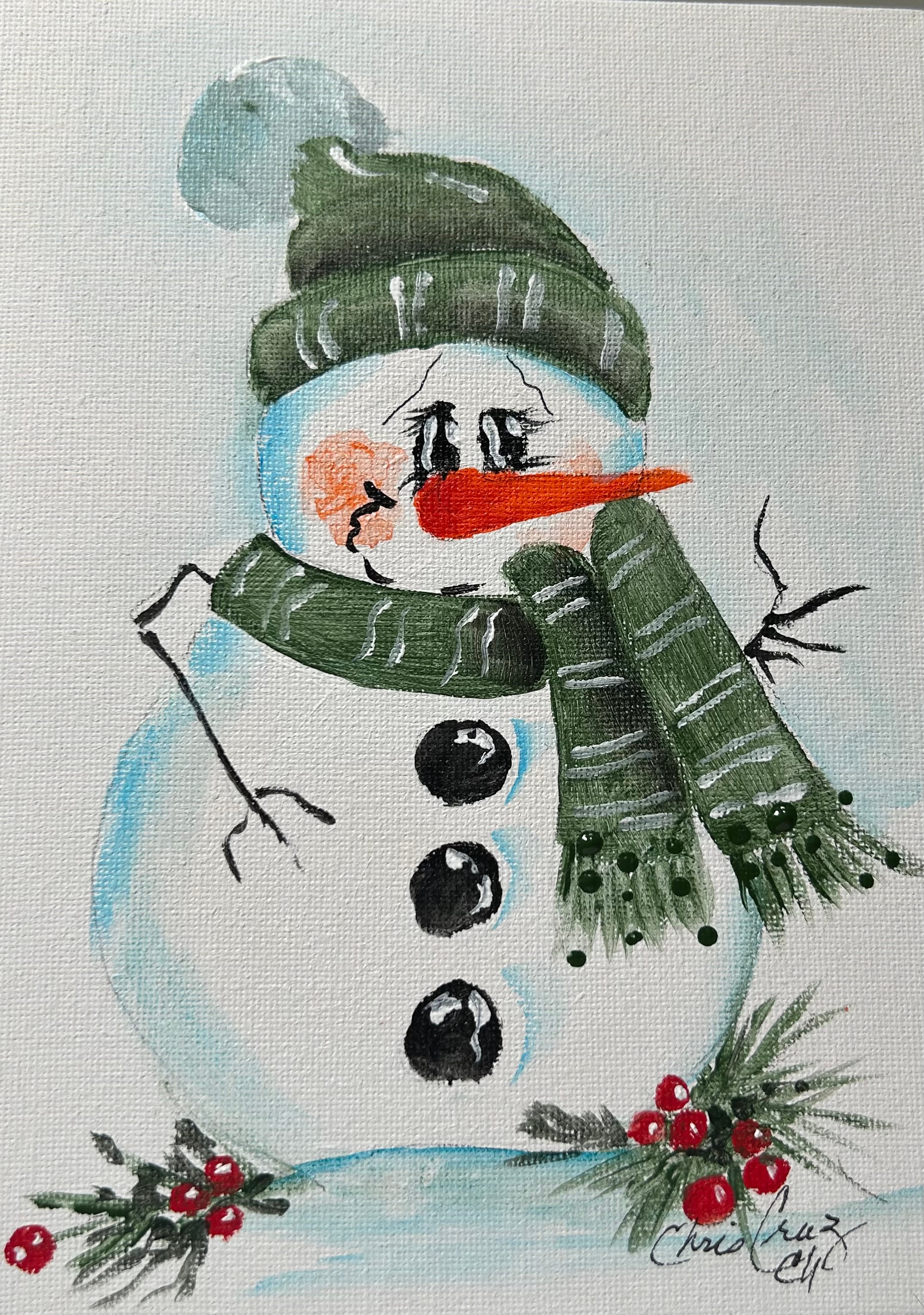 Acrylic Snowman